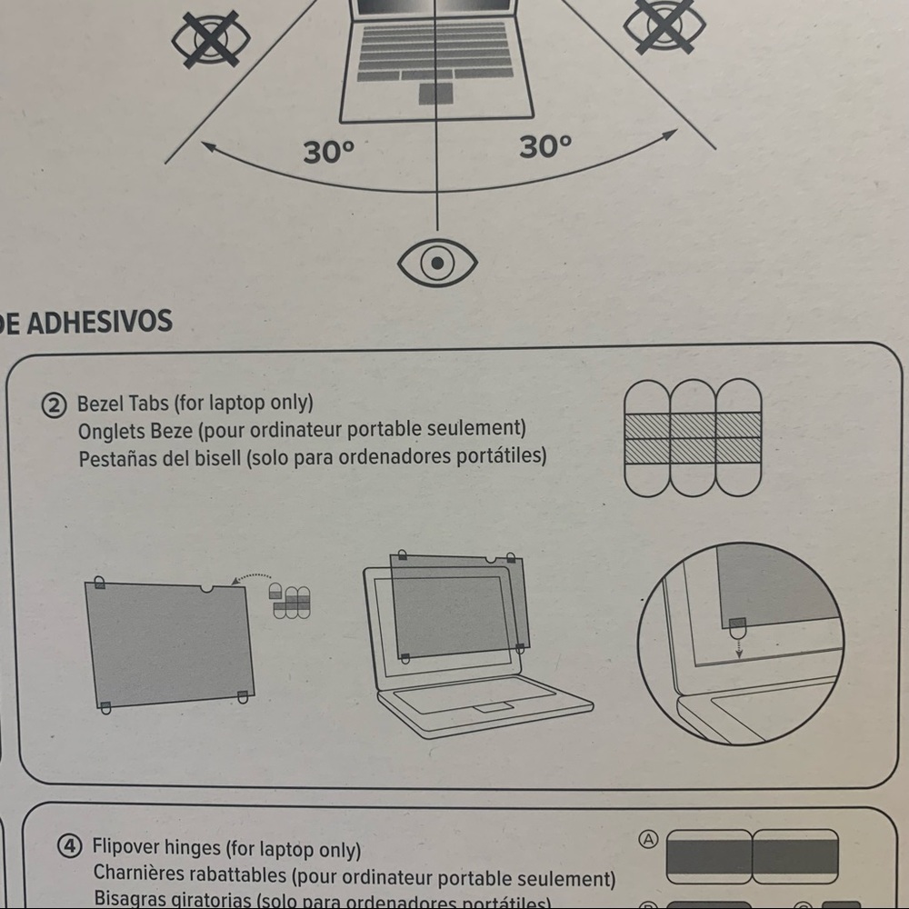 (2) Targus 4Vu Privacy Screens compatible with 17” laptops. NWT - Picture 8 of 15